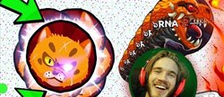 : *NEW* AGARIO TROLLING!   MY NAME IS PEWDIEPIE   5x1 PERFECTLY TROLL EVER! EAT ME TROLL In Agar.io
